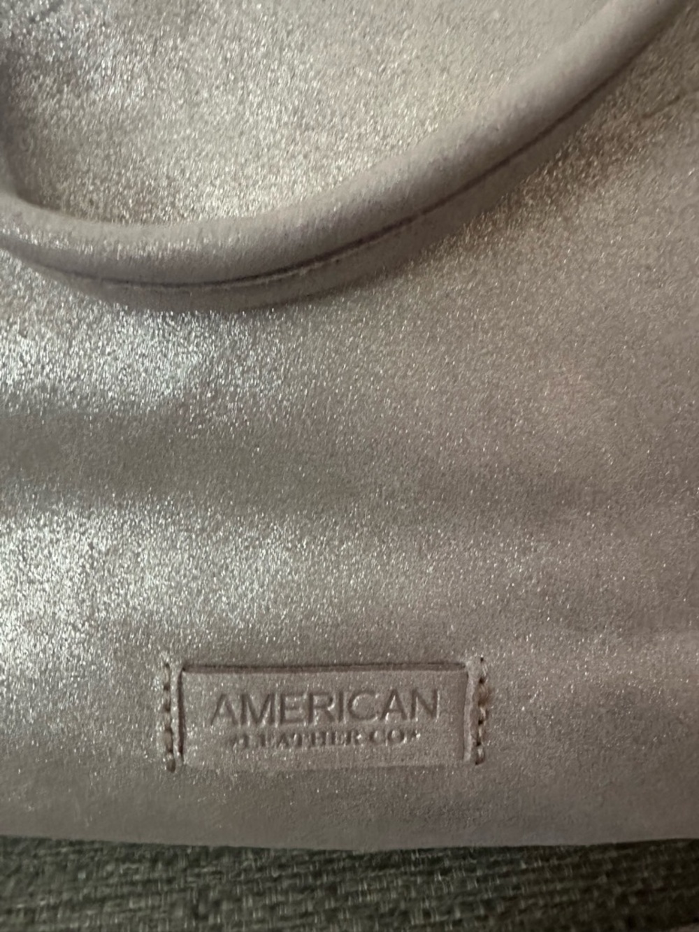 American Leather CO. Bermuda Metallic Wilton Feed Crossbody NWT $165 MSRP - Picture 10 of 16